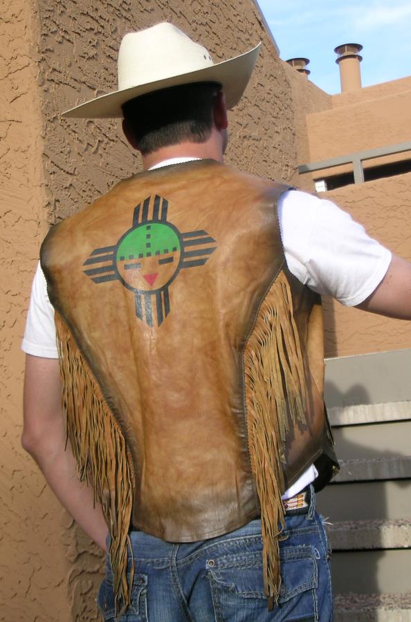 (image for) Antiqued Leather Sun Vest